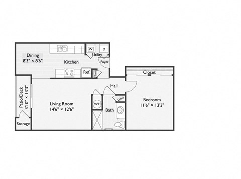 Aspire Oregon City Apartments Columbia Floor Plan